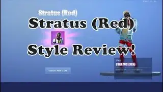 Fortnite Stratus (Red) Style Review!