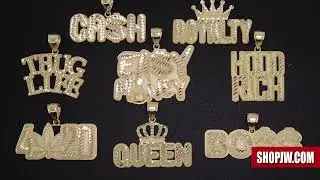 New Style 10k Gold Diamond Cut Hip Hop Culture Pendants || Shopjw