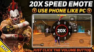 Free Fire Fast Emote 2026 | PC-like Fast Emote Trick with Volume Button 🔥