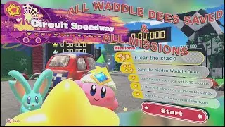 Kirby and the Forgotten Land - CIRCUIT SPEEDWAY (Wondaria Remains) Guide & Walkthrough