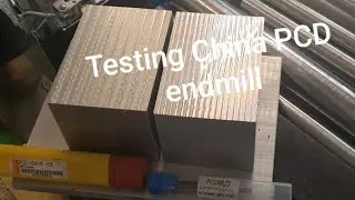 PCD cutter / endmill - test cut 6082 aluminium with diy cnc router