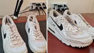 Cleaning  the Nike Air Max 90 white and black