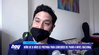 Ni&ntilde;o de 8 a&ntilde;os se prepara para concurso de piano a nivel nacional