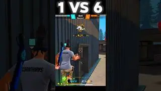 1 VS 6 📈 UMP GOD OR WHAT is💀☠️ #freefire #shorts