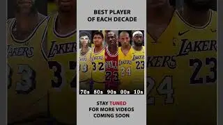 Best NBA Player of Each Decade #shorts #nba #basketball #sports #lebronjames