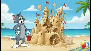 Tom & Jerry Funny Cartoon – EPISODE 4“Beach Day Trouble” 🏖️🍦