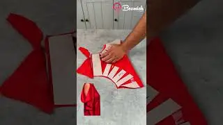 Easy way to make cold shoulder cut! #easy #cold #cut #trick