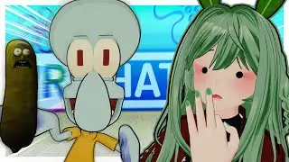 Я добавил мемы про Сквидварда в VRCHAT