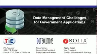Data Management Challenges for Government Applications