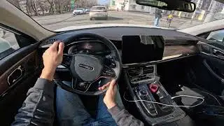 2023 Скайвелл ЕТ5 электромобиль 204 л.с. | Тест драйв от первого лица | Шумомер | Обзор