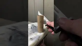 Buck 119 clone from #harborfreight sharpness cutting #shorts