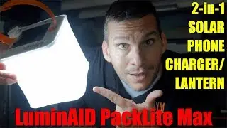LuminAID PackLite 2-in-1 Phone Charger Solar Lantern