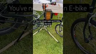 Custom old school E-bike. #vintagebicycle #diy #electricbike #tools #recycle #transformation