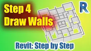 Revit 2020:  Draw walls - Step 4