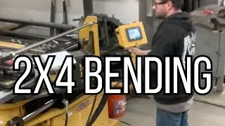 Mandrel bending some 2x4 rectangle tube