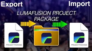 How to IMPORT and EXPORT Lumafusion projects files tutorial