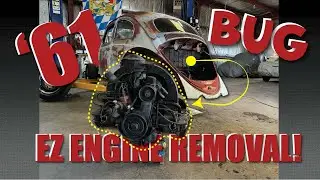 Снятие двигателя VW Beetle 1961 года 36 л.с. // Что мы нашли внутри?!?