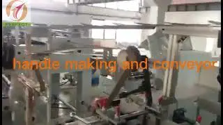 200 Pcs/Min 120-330mm Width Gift Bag Making Machine With D Cut