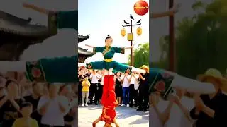 girl impossible circus stunt in China 🤯🎪#circus #trending #shortsfeed #shorts