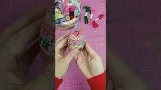 Tiny Upcycled Coiled Basket
