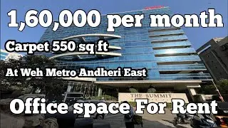 Luxury Furnished Office For Rent in Andheri East At WEH Metro station | Mumbai Office tour