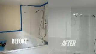 How to paint your bathroom before and after🥰