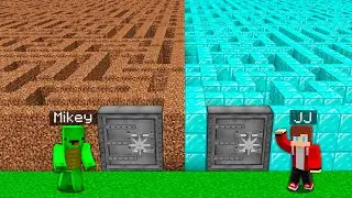 Mikey and JJ Found BIGGEST MAZE TO CHOOSE DIRT VS DIAMOND in Minecraft ? SUPER SECRET MAZE !