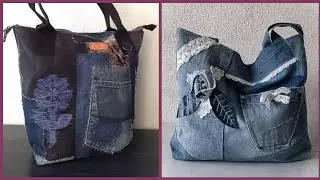Most beautiful and creative reuse denim bags ideas👖