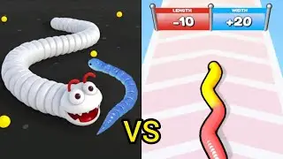 Worms.io Hungry Game vs Gummy Worm Go &ndash; Ultimate Worm Battle! 🐛🔥