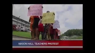 Mason Hall Teachers Protest