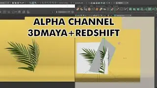 Creating an alpha maps using photoshop, Maya and Redshift | Alpha Channel in Redshift (3dMaya)