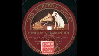 Andante Cantabilé (Symphony 4) CM Widor, Guy Weitz at Westminster Cathedral London (78 rpm, 1927)