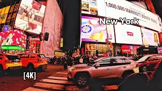 MANHATTAN Walking Tour Through LOTS OF Tourist Crowds | Walk Through COLUMBUS CIRCLE MALL | 4K NYC