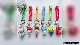 Cute Cartoon Disney Toy Story Buzz Lightyear Woody Lotso Keychain Keyring Gift for Kids Friends Acce