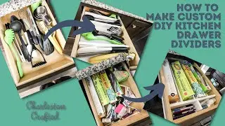 How to make DIY custom kitchen drawer dividers