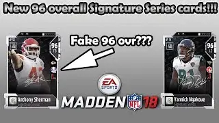 Mut 18| Fake 96 overall Anthony Sherman??? Brand new signature series cards