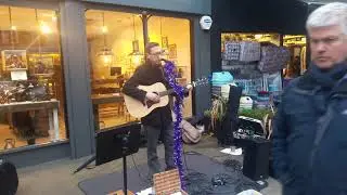 Justin Sbresni performing in Dulwich.