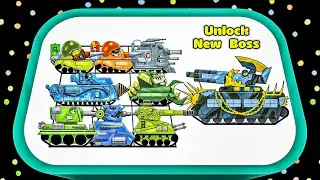 Unlock New Boss VS Merge Army Tanks War Challenge Battle! WW2 Tanks Army Evolution Gameplay