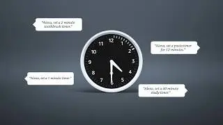 Amazon Echo Wall Clock - Study & Laundry