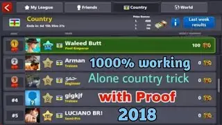 OMG! 8 ball pool Alone country trick 2018 || 1000% guaranteed