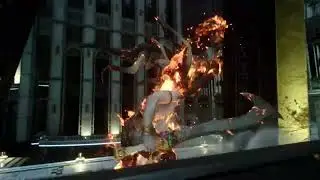 Final Fantasy XV (PS4) The Cure for Insomnia Revisited Cutscene #5 - Bahamut attacks Ifrit