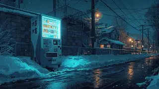 Japanese Street at 2 AM ❄️ | 90s Lofi Nostalgia &mdash; Vending Machine Glow