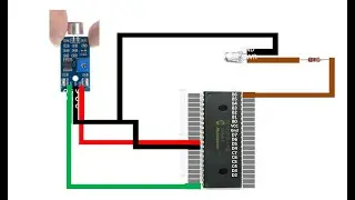 PIC16F877A based sound detection system and output using an LED. #electronics #circuit #project #diy