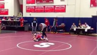 Cougar Pride Invitational 138 lbs 1st round - DeMonte (SJB) vs Wahl (Centereach)