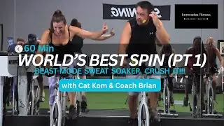 World's Best Spinning Class with Cat Kom & Coach Brian - Part 1!!