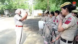 Ludhiana Rural Police conducted an anti-riot mock drill at the Police Line