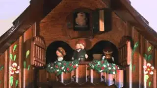 Cuckoo Clock Quartz-movement Chalet-Style 32cm by Anton Schneider