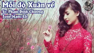 Karaoke Mỗi Độ Xuân Về Tone Nam | TAS BEAT