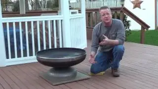 Fire Pit Mat for a Wood Deck