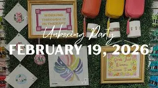 February 19, 2026 | Unboxing Party 🎉 | #needlepoint stitching & finishing inspiration